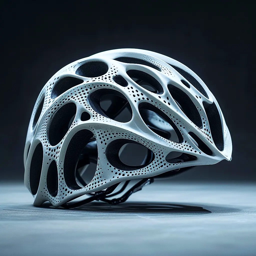 Detalle de textura de una pieza impresa en 3D